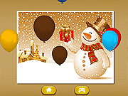 Christmas Snowman Jigsaw Puzzle Game Online