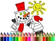 Winter Time Coloring Game Online